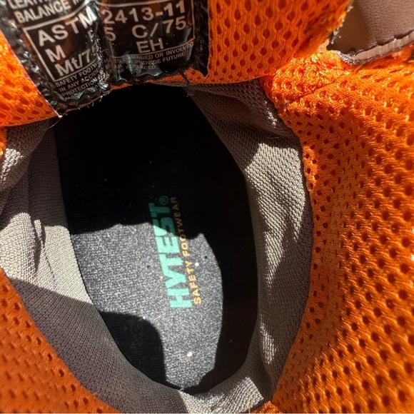 Hytest Men's 6" Waterproof Leather Composite Toe Work Boots Brown 8.5 Heavy Duty - Picture 10 of 10